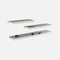 Floating Shelves Matte White 600, 800, 1200x250x38mm (Triple Deal)