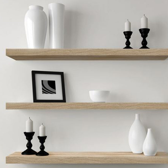 Floating Shelves Oak Veneer 900 (Triple Deal)