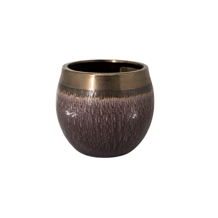 FLOWER POT PURPLE 23.5X20CM PH.HADJIGEORGIOU