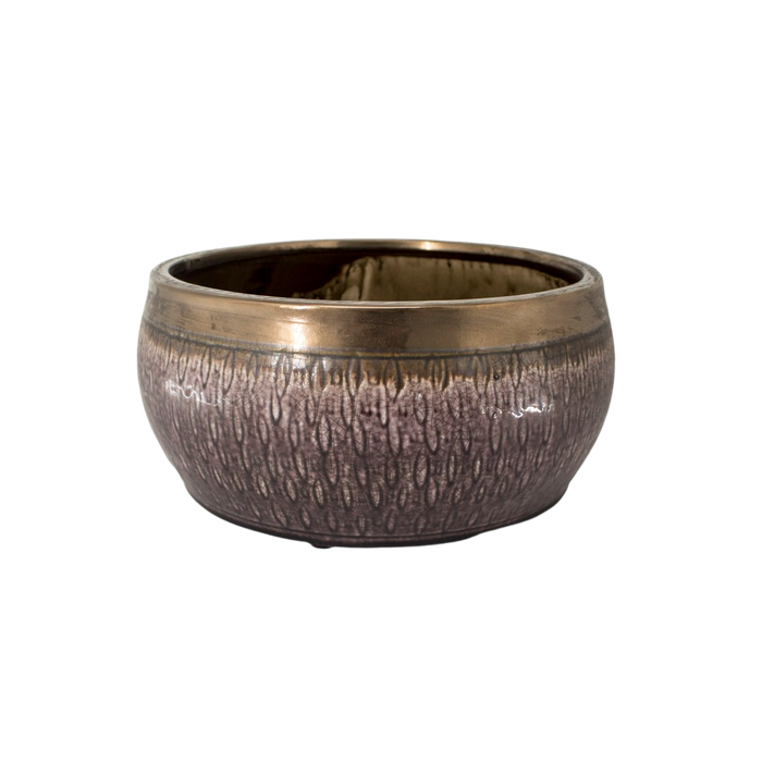 FLOWER POT PURPLE 29X13.5CM PH.HADJIGEORGIOU