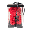 FOAM ROSE TEDDY BEAR 40CM RED Deventor