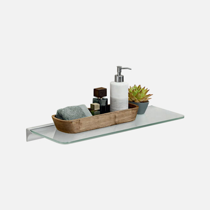 Frosted Glass Shelf Slot kit 600x200x8mm
