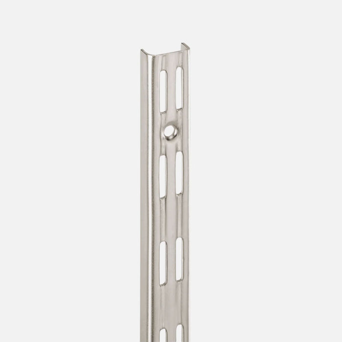 Galvanised Double Slot 50mm Pitch Wall Strips 1495mm