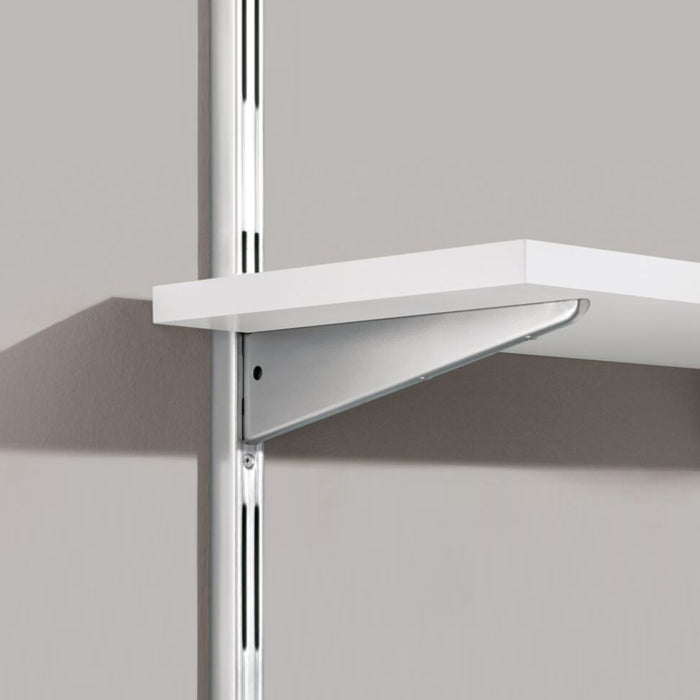 Galvanised Double Slot 50mm Pitch Wall Strips 495mm