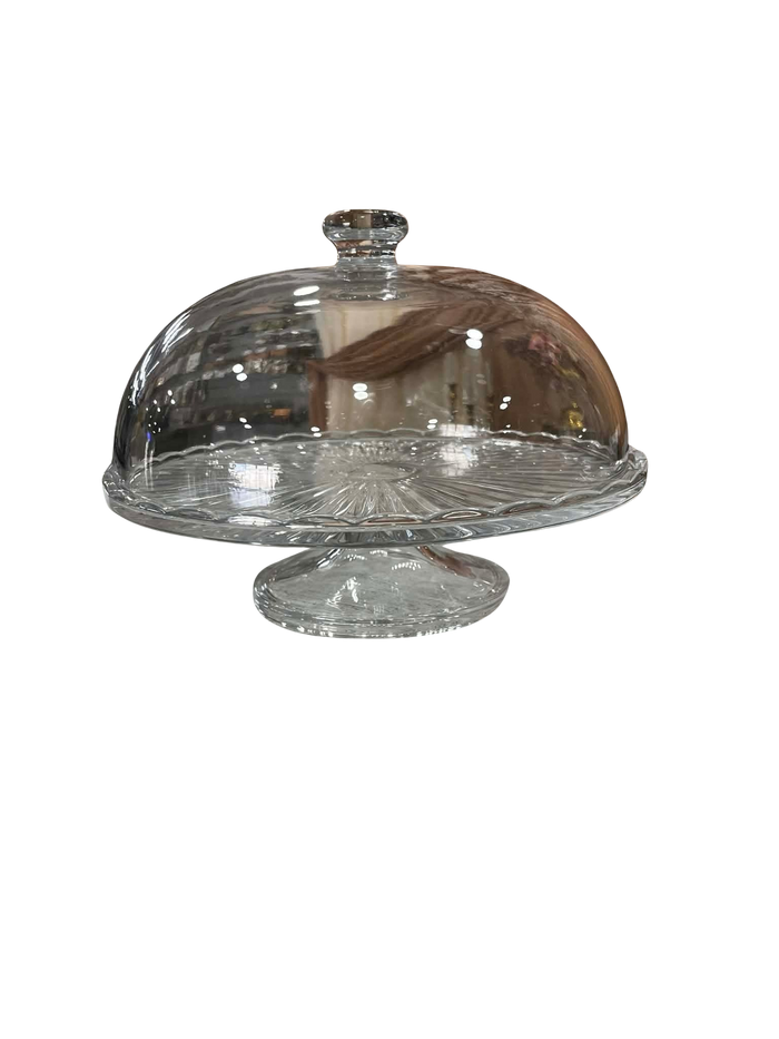 GLASS CAKE STAND 29X20CM Deventor