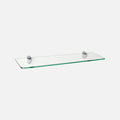 Glass Shelf Chrome Clips Kit 600x150x8mm