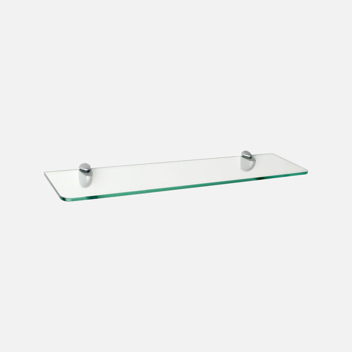 Glass Shelf Chrome Clips Kit 600x150x8mm