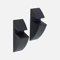 Glass Shelf Clips Matte Black 8mm (Pair)