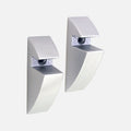 Glass Shelf Clips Silver 8mm (Pair)