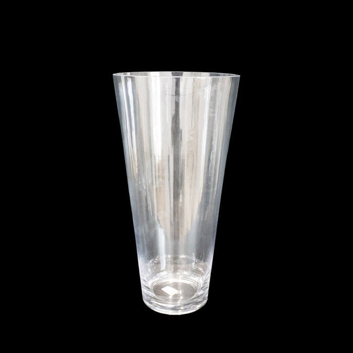 GLASS VASE CONICAL 40CM Deventor