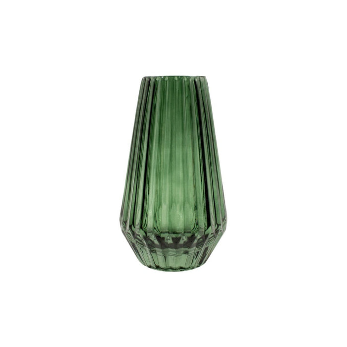 GLASS VASE GREEN 16CM Deventor