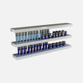 Gloss White Floating Shelves 1000x150x38mm (Triple Deal)