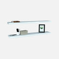 Gloss White Floating Shelves 1200x200x38mm (Double Deal)