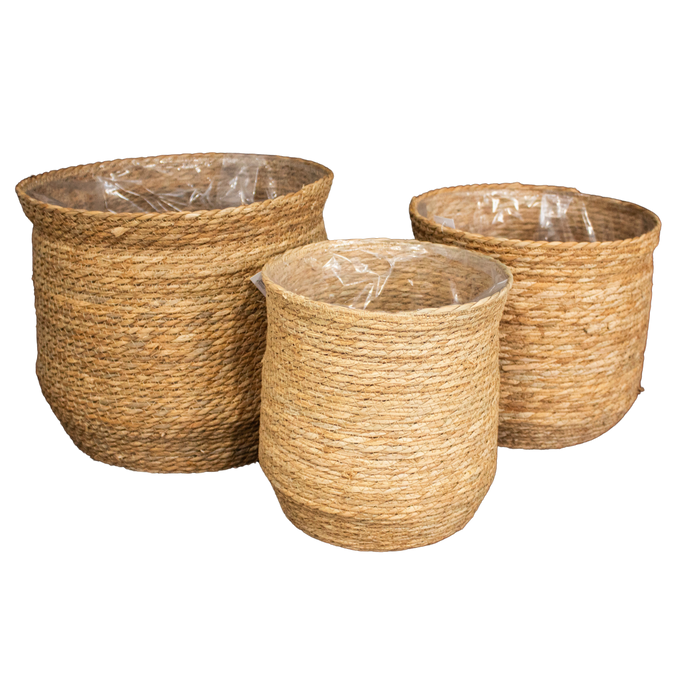 GRASS ROPE ROUND BASKET Deventor