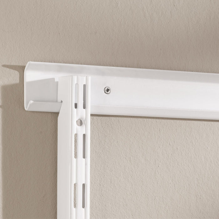 Hang Track 50mm Pitch Wall Upright White 1995mm