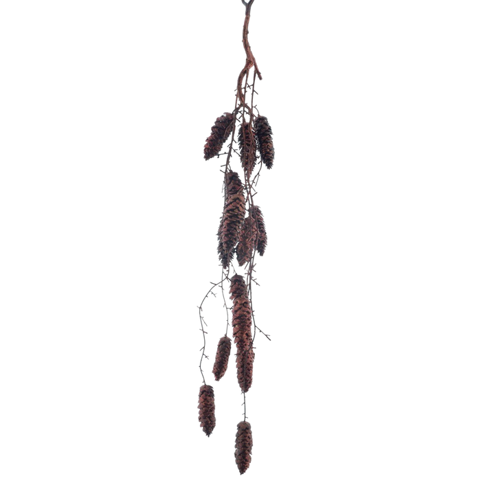 HANGING PINE CONE RED 81CM Deventor