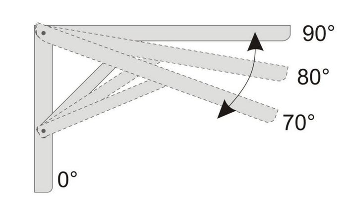 Heavy Duty Fold Down Shelf Bracket