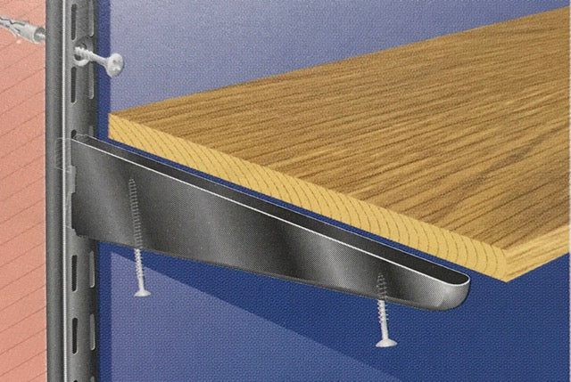 Heavy Duty Twintrack Bracket Cream 47cm