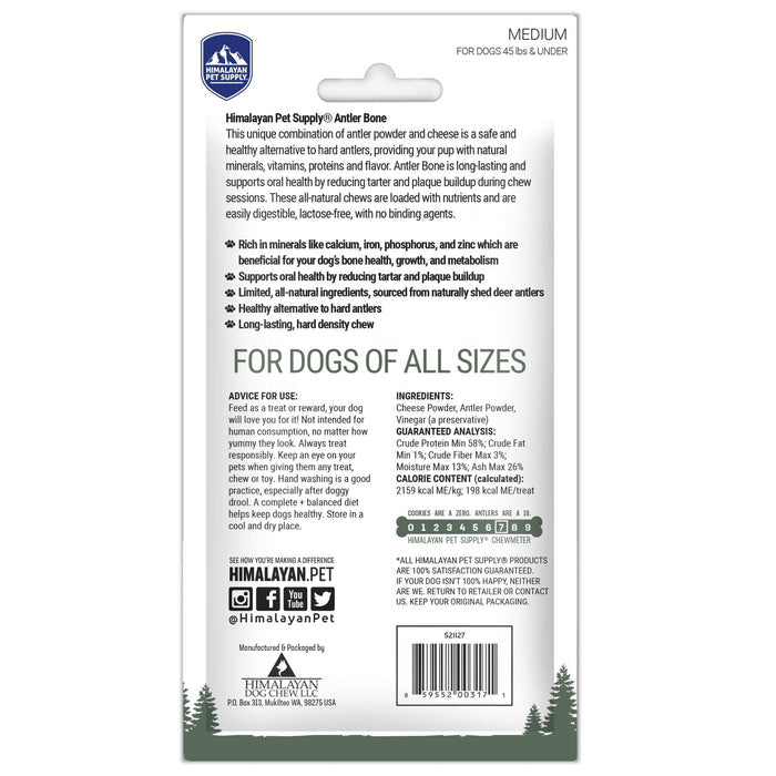 Himalayan Dog Chew Antler Bone for Dogs