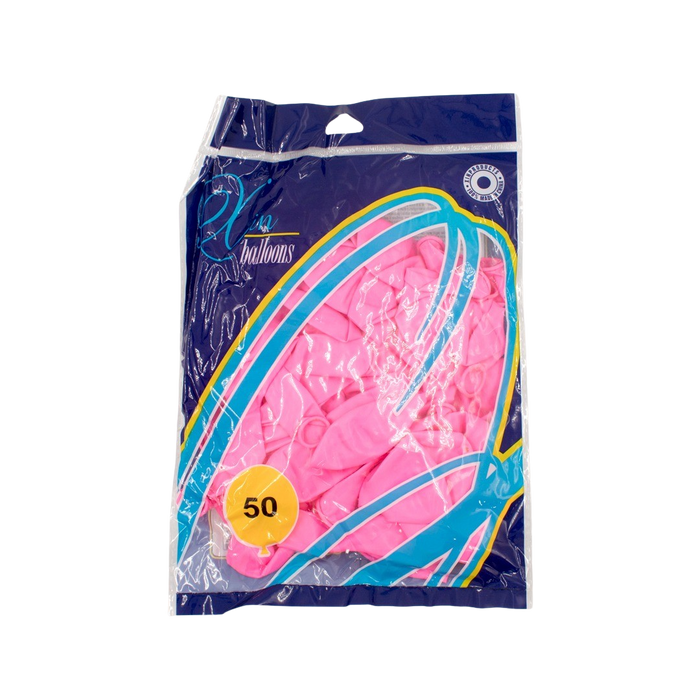 HOT PINK LATEX BALLOON 30CM - 50PCS Deventor