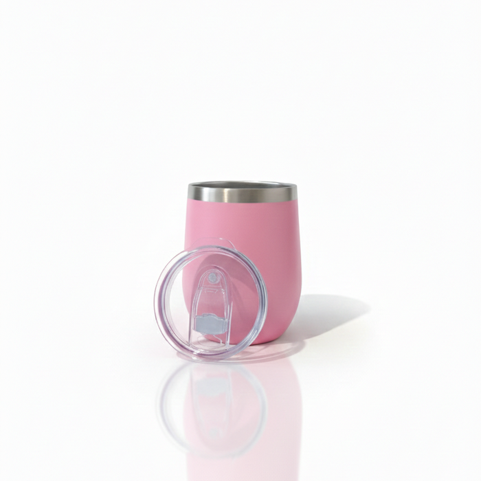 It's not Grey Hair it's Wisdom Glitter - 12oz Insulated Stainless Steel Tumbler UV-DTF Wrapped