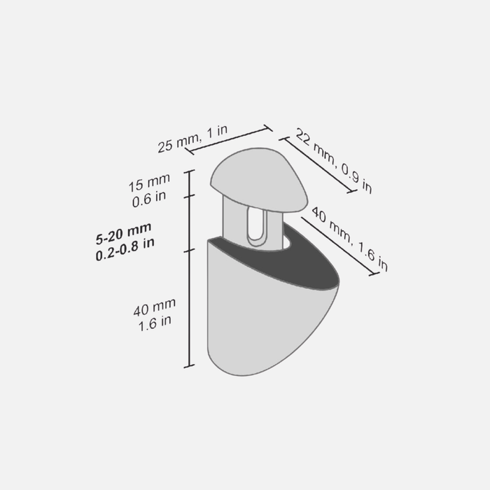 Jam Clips Anthracite (Pair)