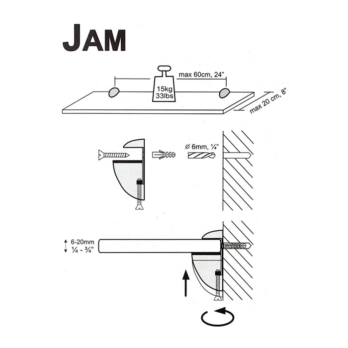 Jam Clips Rustic Gold