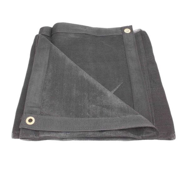 Landscape Tarp 10'X12' 6 Oz. Black 70 % Shade Mesh With Grommets