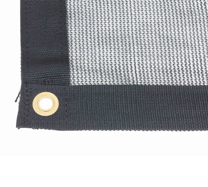 Landscape Tarp 10'X12' 6 Oz. Black 70 % Shade Mesh With Grommets