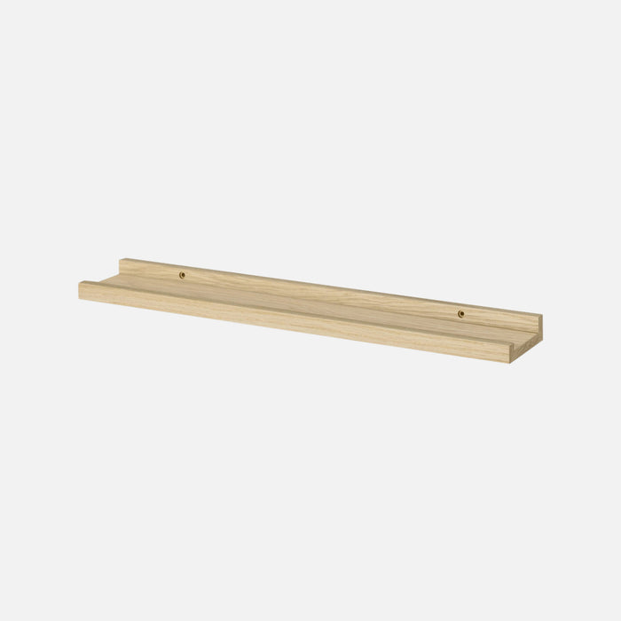 Ledge Shelf Real Oak Wood Veneer 60x10cm