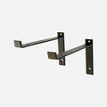 Lip Bracket Matte Black 208x130x30mm (Pair)