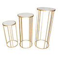 MARBLE STANDS SET OF 3 - 100CM/85/65CM Deventor