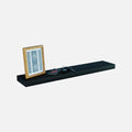 Matte Black Floating Shelf 600x150x38mm