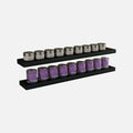 Matte Black Floating Shelves 1000x250x38mm (Double Deal)