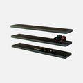 Matte Black Floating Shelves 1200x250x38mm (Triple Deal)