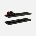 Matte Black Floating Shelves 800x250x38mm (Double Deal)