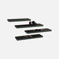 Matte Black Floating Shelves 800x250x38mm (Quad Deal)