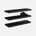 Matte Black Floating Shelves 800x250x38mm (Triple Deal)