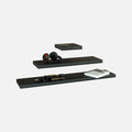 Matte Black Floating Shelves Mix 250, 800, 1200x38mm (Triple Deal)