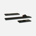 Matte Black Floating Shelves Mix 800, 1200x38mm (Triple Deal)