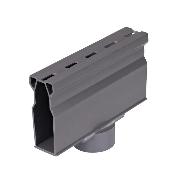NDS 8503 - Micro Channel Spigot Bottom Outlet, Gray