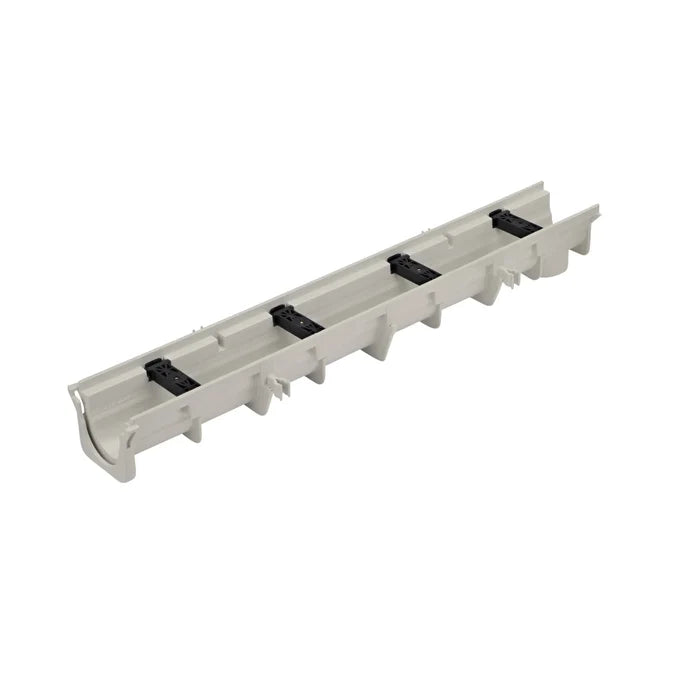 NDS DS-097N Dura Slope® Channel Drain, 6.4 in. Invert Depth, Neutral, 6 in. Wide X 4 ft. Long X 8.1 in. Deep