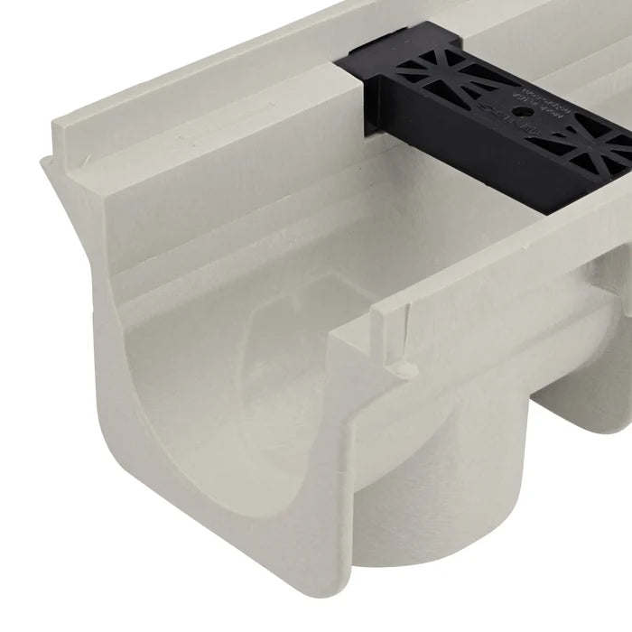 NDS DS-097N Dura Slope® Channel Drain, 6.4 in. Invert Depth, Neutral, 6 in. Wide X 4 ft. Long X 8.1 in. Deep