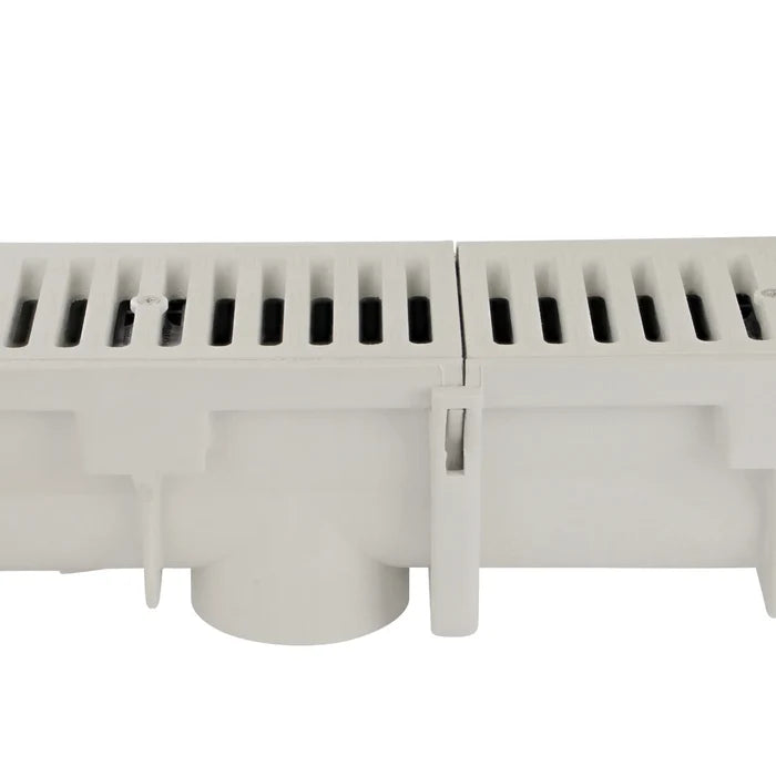 NDS DS-101 Dura Slope® Channel Drain, 7.4 in. to 7.7 in. Invert Depth, 6 in. Wide X 4 ft. Long X 9.1 in. Deep