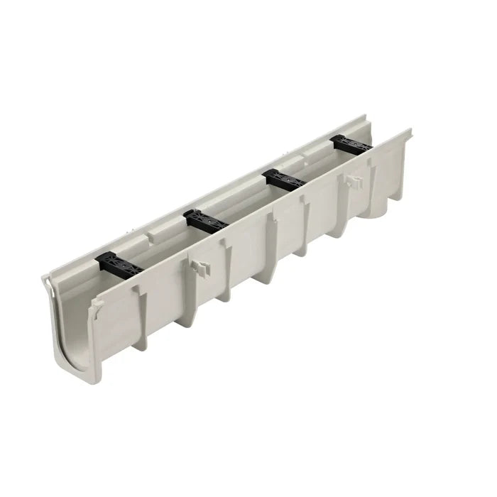 NDS DS-103 Dura Slope® Channel Drain, 8.0 in. to 8.4 in. Invert Depth, 6 in. Wide X 4 ft. Long X 9.8 in. Deep