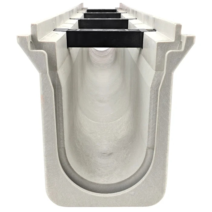 NDS DS-103 Dura Slope® Channel Drain, 8.0 in. to 8.4 in. Invert Depth, 6 in. Wide X 4 ft. Long X 9.8 in. Deep