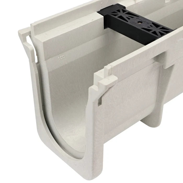 NDS DS-103 Dura Slope® Channel Drain, 8.0 in. to 8.4 in. Invert Depth, 6 in. Wide X 4 ft. Long X 9.8 in. Deep