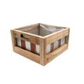 OLD WOOD SQUARE BOX 25X25X14CM Deventor