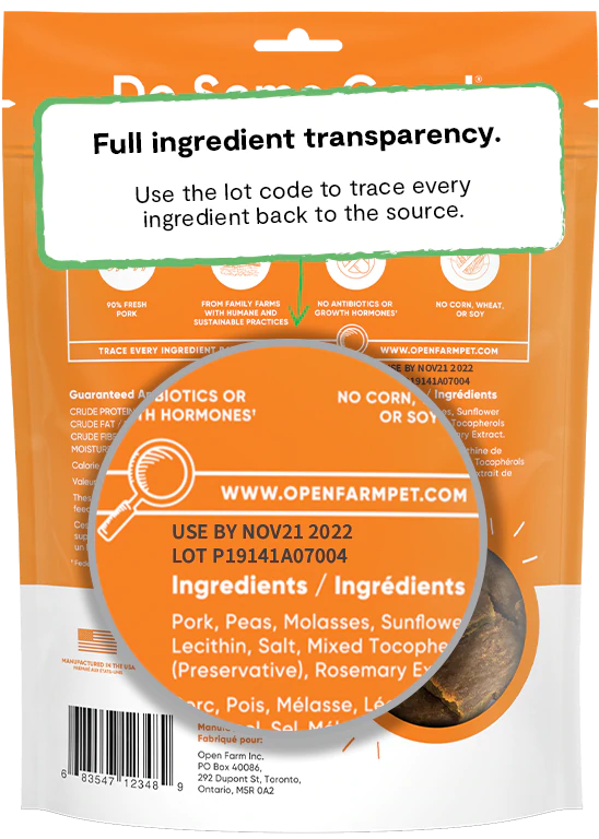 Open Farm Dehydrated Pork Treats
