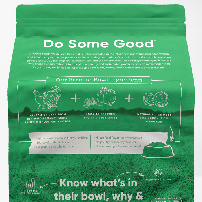 Open Farm Homestead Turkey & Chicken Grain-Free Dry Dog Food
